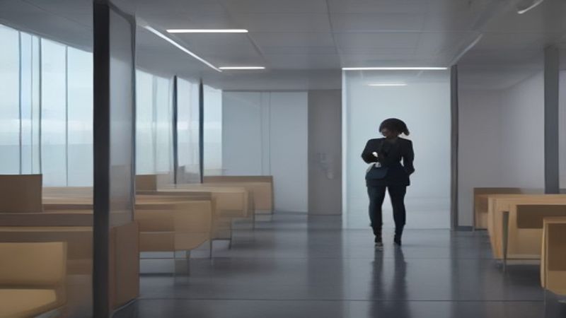 在爱情岛浪漫相遇的恋人在余晖下并肩漫步